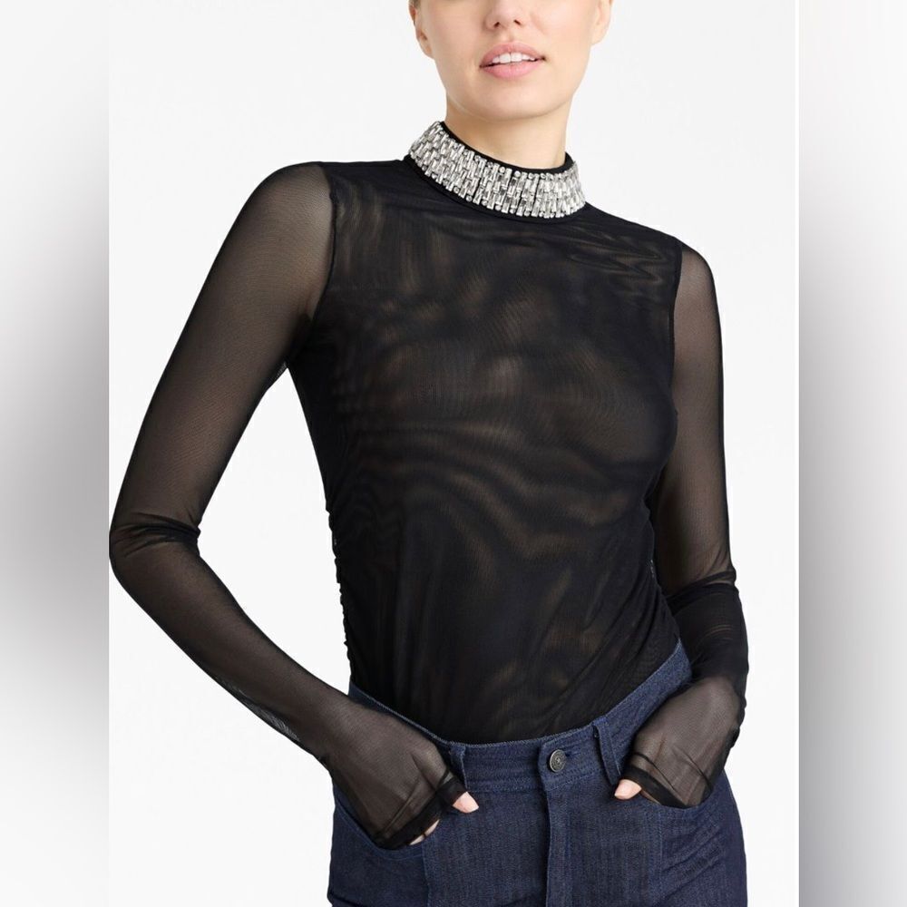 Cinq A Sept jewellery-necklace detail blouse size S